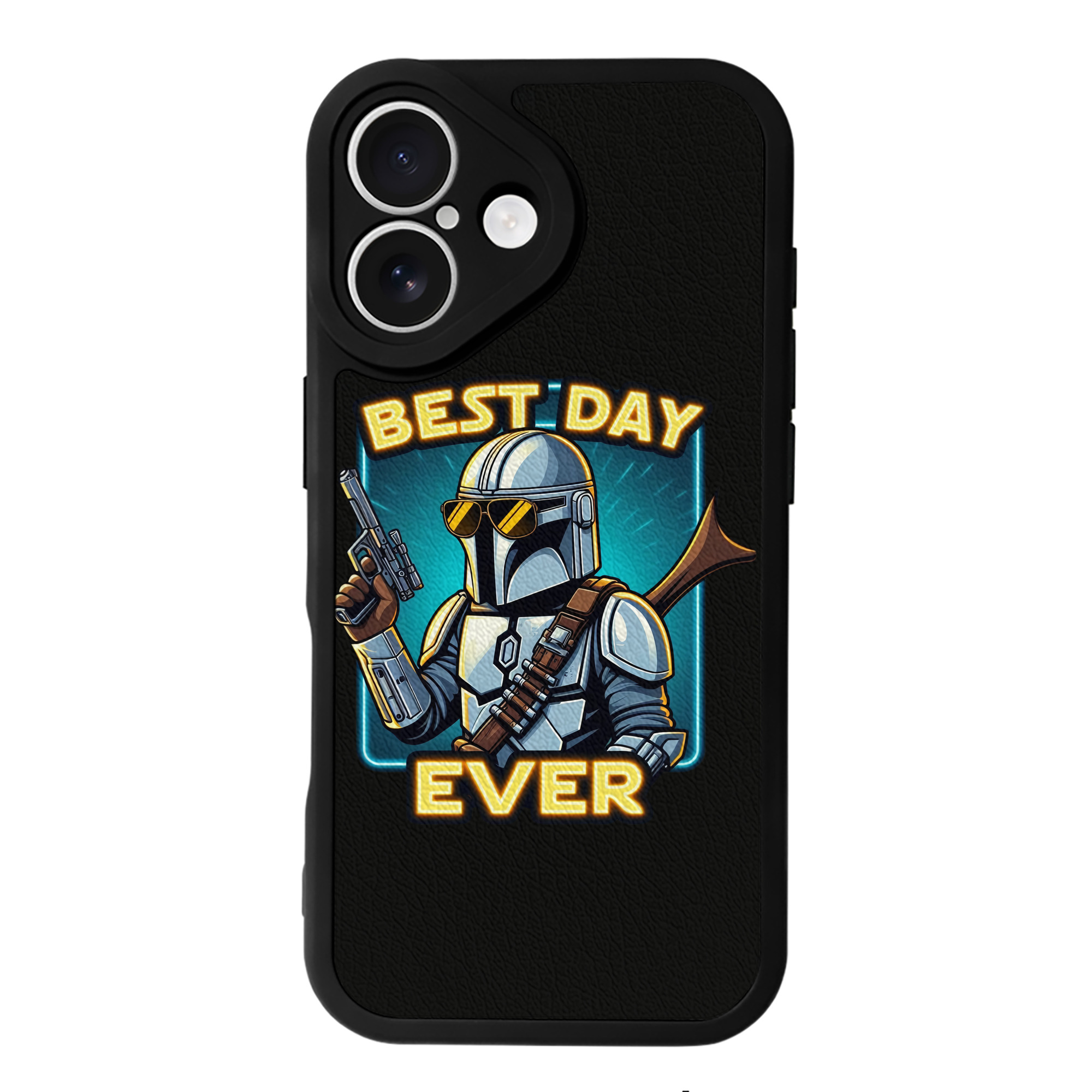 （画像用） スター・ウォーズ Star Wars 【iPhone 16シリーズ対応】シリコンスマホケース（レザー調） 材質：シリコン